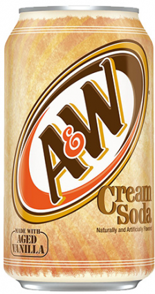 A&amp;W 美国进口【乐啤露奶油味苏打汽水】忌廉苏打饮料355ml